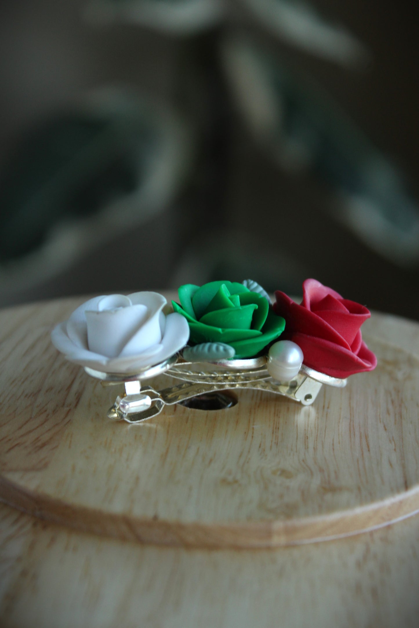 Raina Ethno-Roses Hairclip