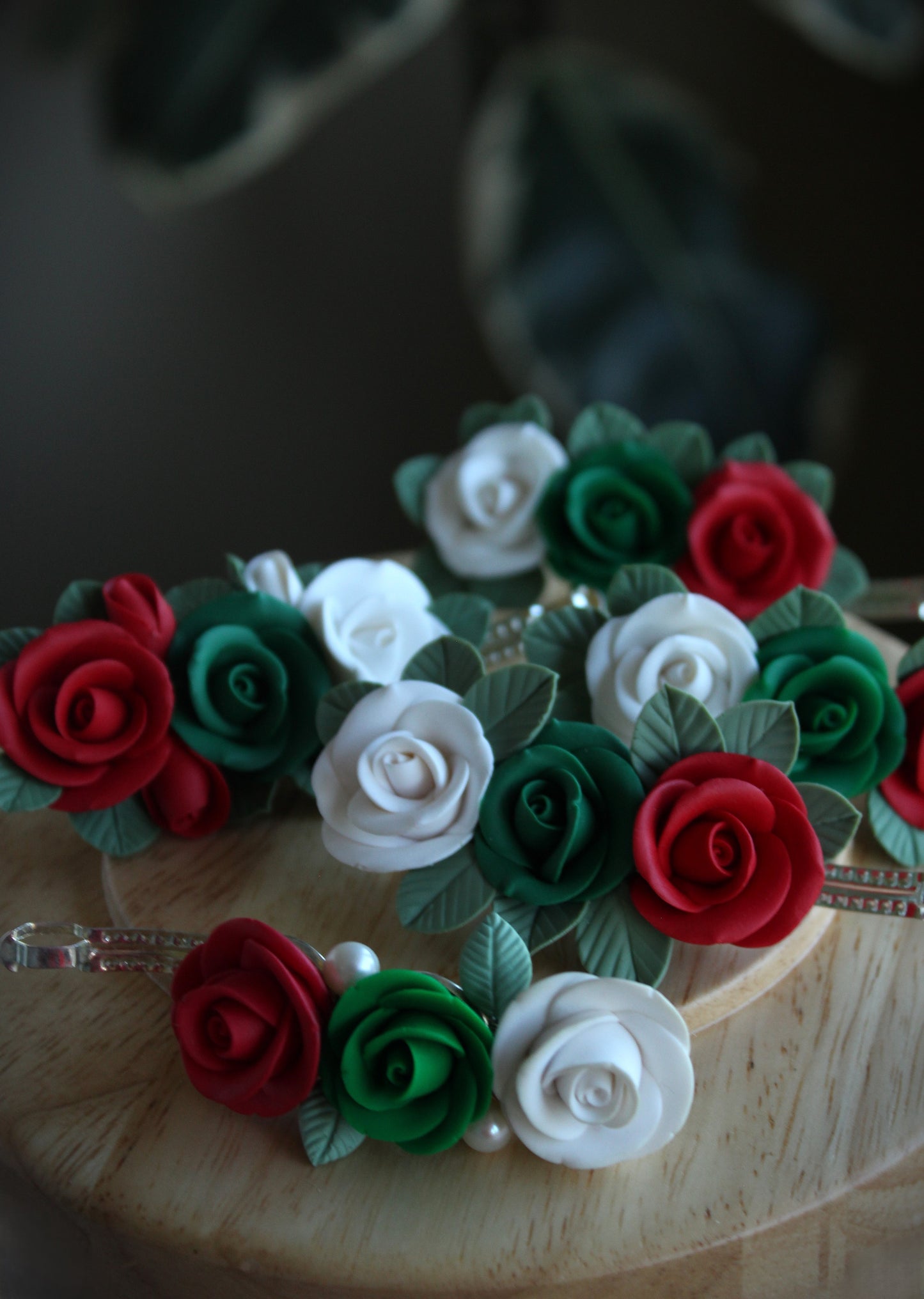 Raina Ethno-Roses Hairclip
