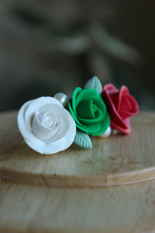 Raina Ethno-Roses Hairclip